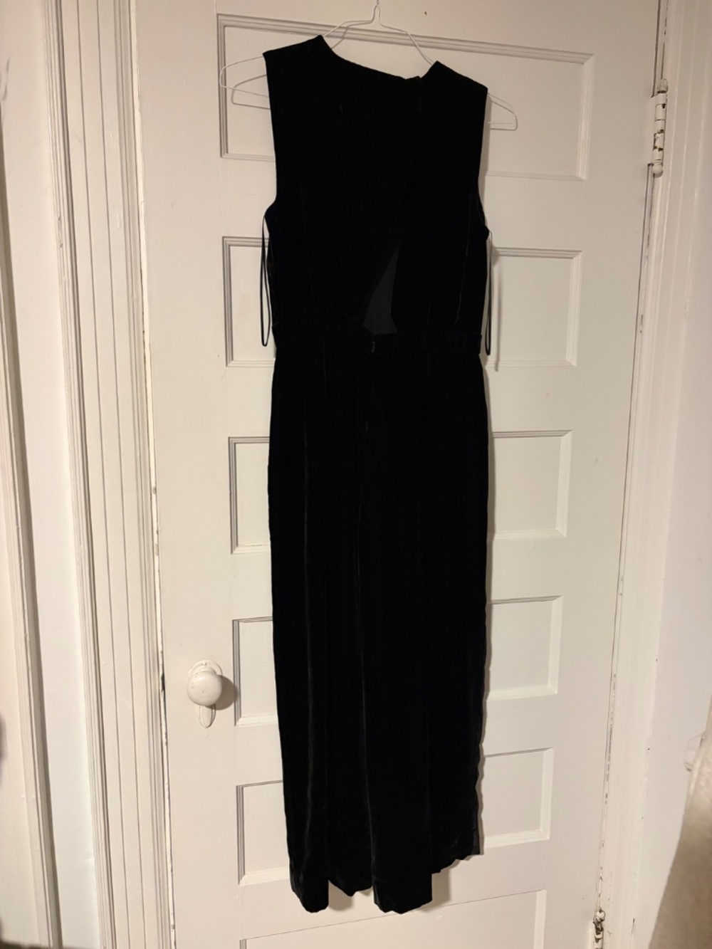 J.Crew Wrap Back Cropped Velvet Jumpsuit - Picture 2 of 6